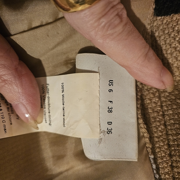 Akris Punto Wool Beige Midi Dress with Colorful Polka Dots - Picture 6 of 7